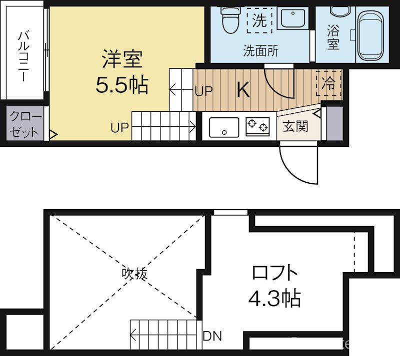 スぺランザビーノ吉塚 101号室 間取り