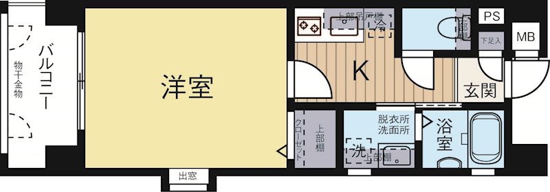 ピュアドームエタージュ箱崎 301号室 間取り