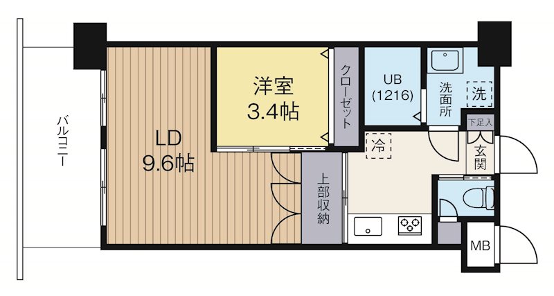 CLUBORIENTBLDNo.82EMPRESS 818号室 間取り