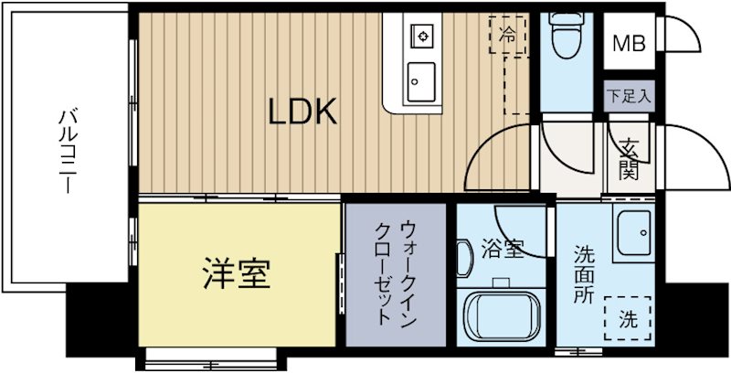 スパジオ住吉 701号室 間取り