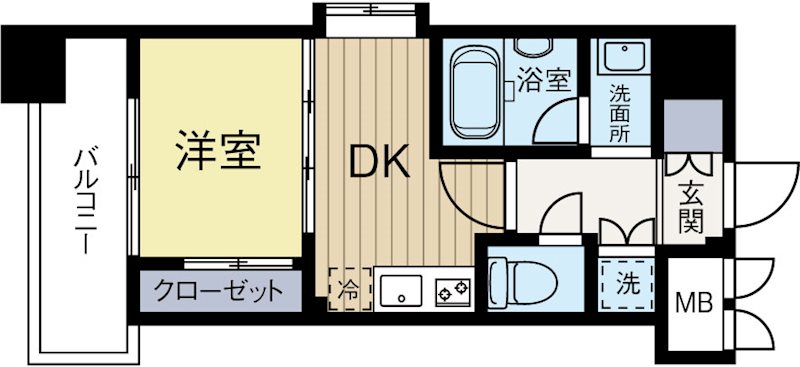 アイセレブ博多駅前 1103号室 間取り