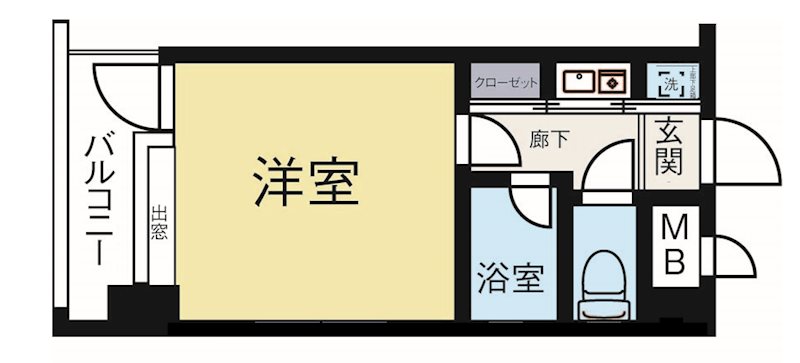 ピュアドームアクティオ博多 406号室 間取り