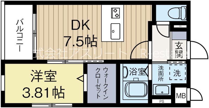 リアンレガーロ吉塚ステーション 303号室 間取り