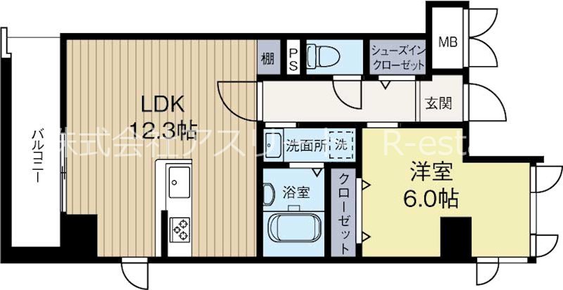 FMTレジデンス博多 307号室 間取り