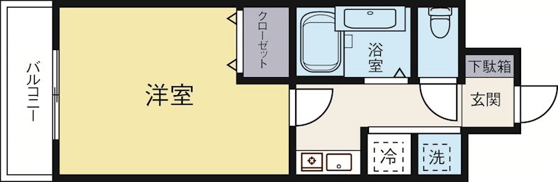 ルフェール博多駅南 604号室 間取り
