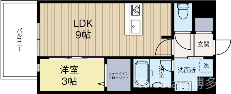 LANDIC Y138 801号室 間取り