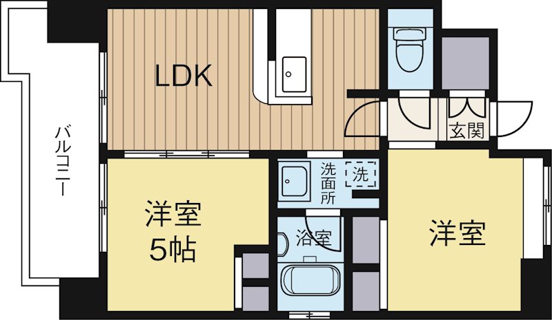 エステムプラザ福岡県庁前ネオシス 1103号室 間取り