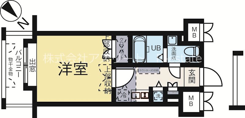ダイナコートエスタディオ東公園3 604号室 間取り