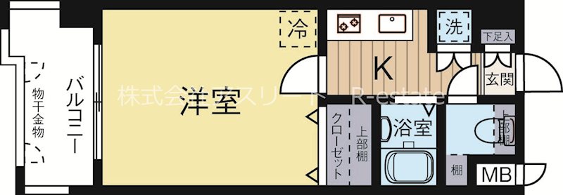 ピュアドームアリオス博多 203号室 間取り