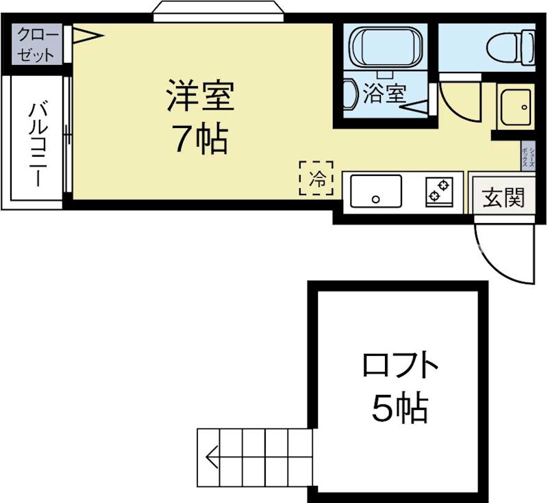 イルレガーロ住吉2 101号室 間取り