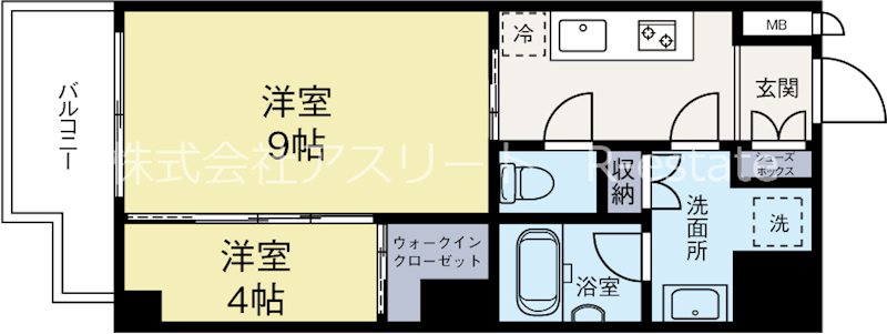 ラファセCIERO南福岡 401号室 間取り