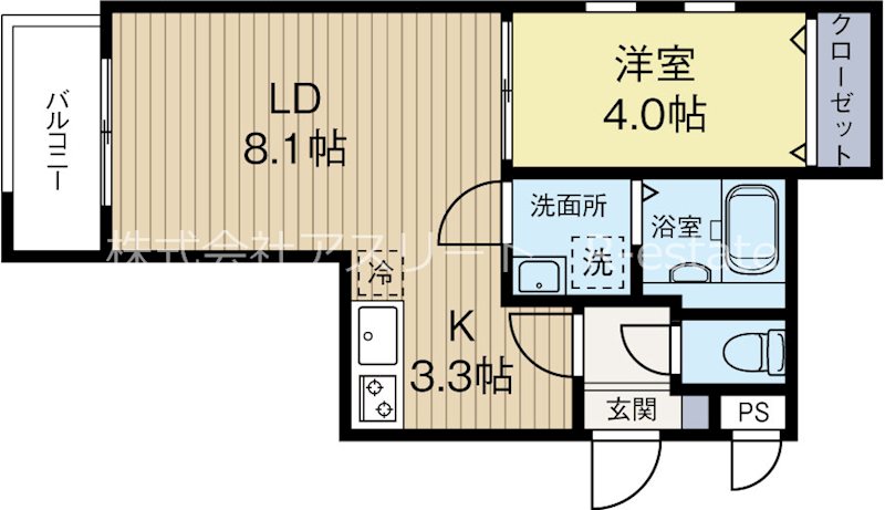 パークホーム筥松 302号室 間取り