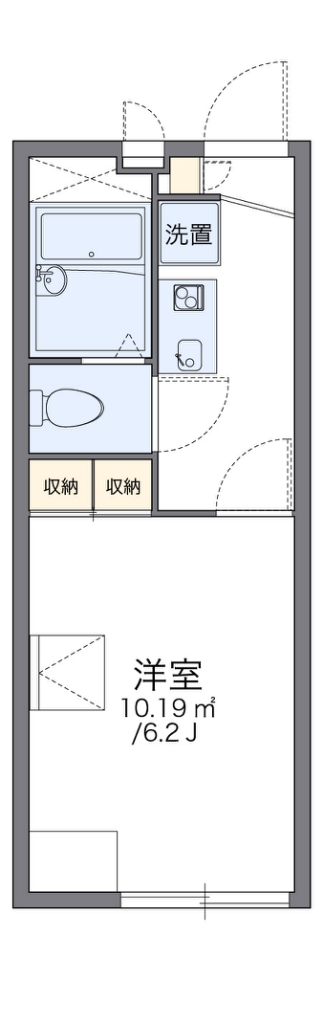 レオパレス香椎駅東 210号室 間取り