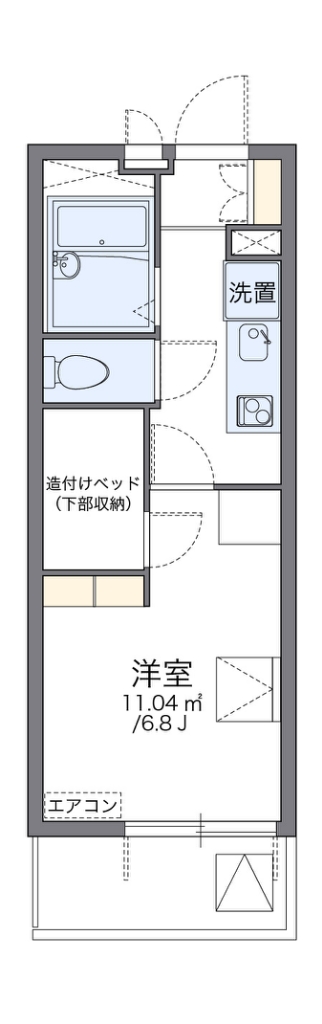 レオパレスセレーノ香椎駅東 212号室 間取り