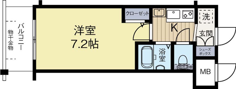 エステムコート博多祇園ツインタワーファーストステージ 905号室 間取り