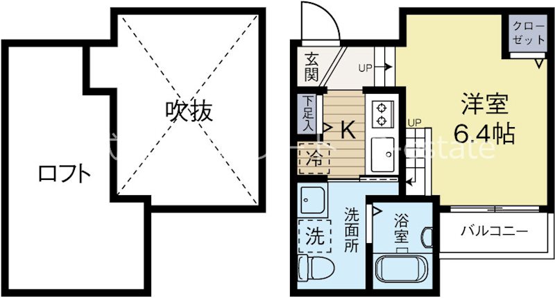 ビラージュ箱崎 102号室 間取り