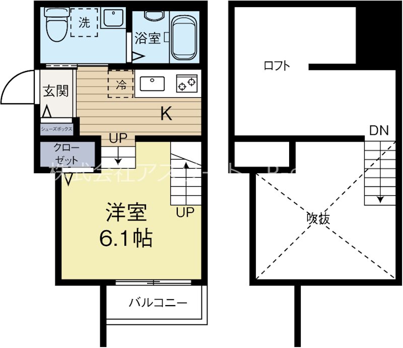 Ark　Door吉塚 201号室 間取り