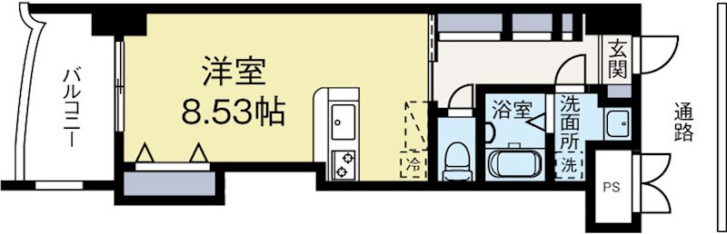 ロイヤルリバービュー143 1204号室 間取り