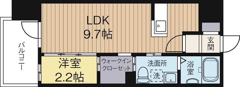 グランフォーレ大名プレミア 501号室 間取り