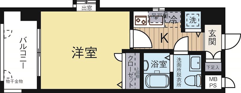 ピュアドーム博多エッセンシア 401号室 間取り