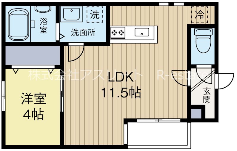 イルフィオーレ馬出 202号室 間取り