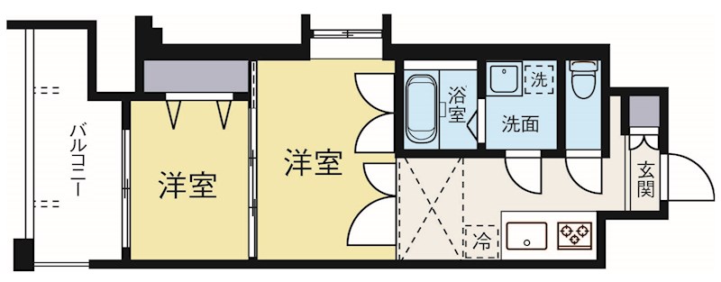 ORIENTBLDNO86クロスゲートタワー 1306号室 間取り