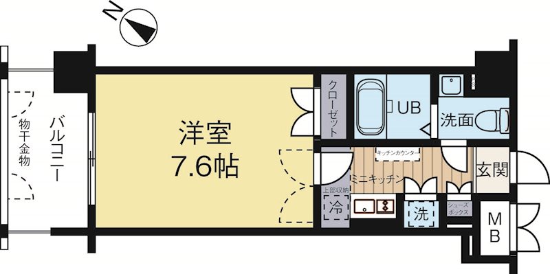 ダイナコートエスタディオサラA棟 802号室 間取り