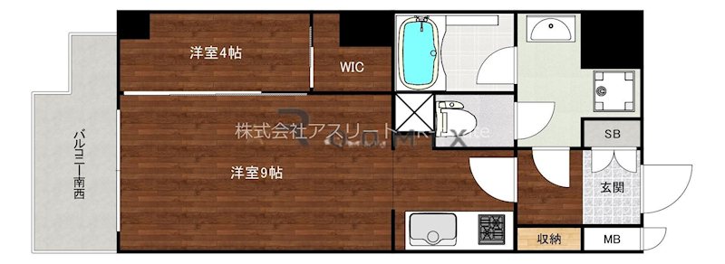 ラファセCIERO南福岡 202号室 間取り