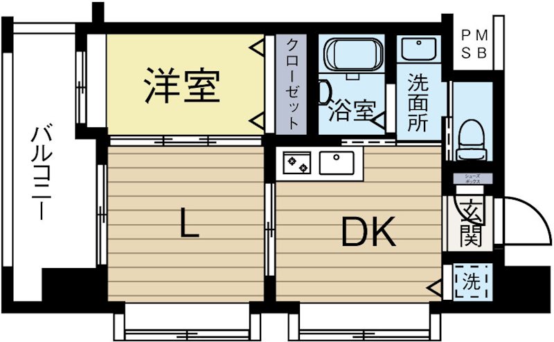 ネストピア平尾駅前 404号室 間取り
