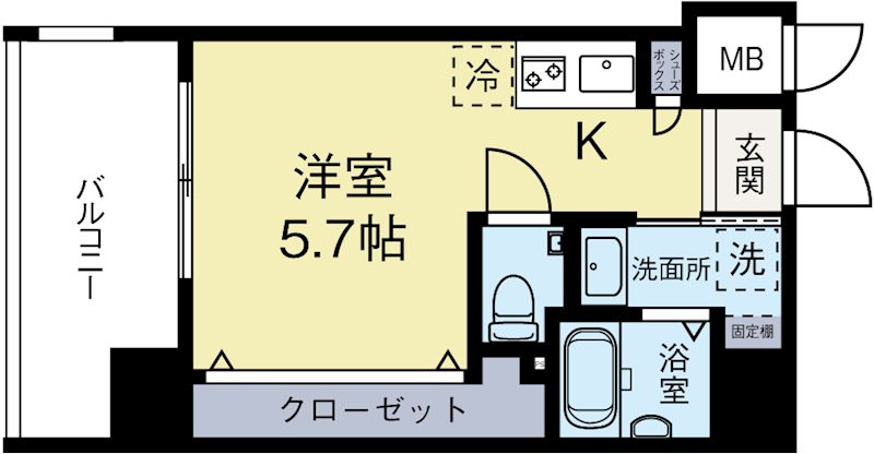 サヴォイレトワールセレステ 1102号室 間取り