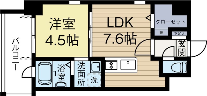 レジデンシャルヒルズアーバンプレイス 804号室 間取り