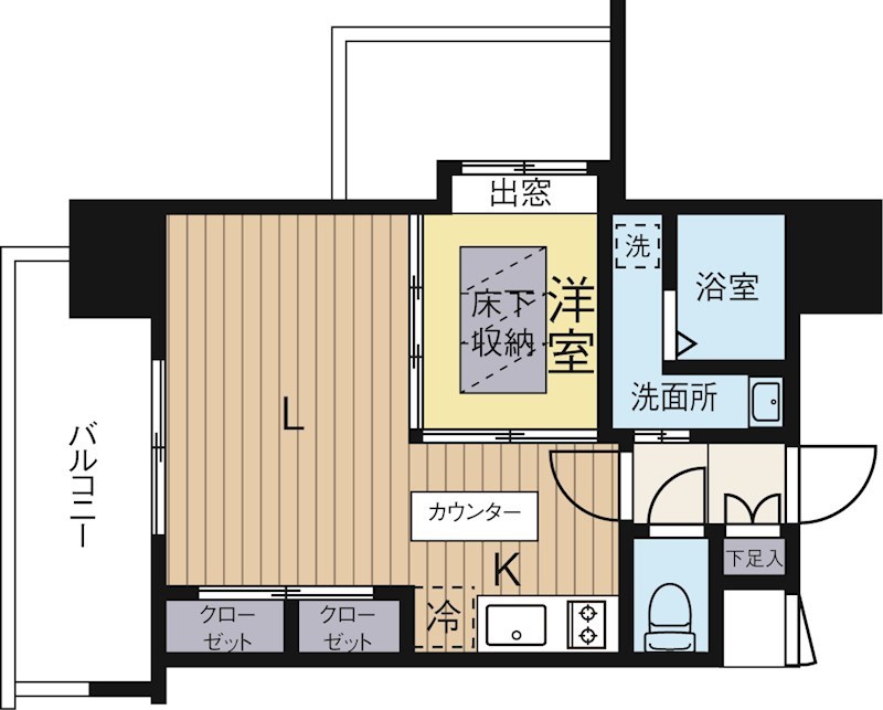 エステートモア平尾公園通り 1035号室 間取り