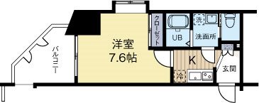 サヴォイエイペックス 404号室 間取り