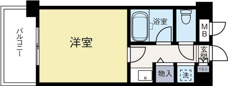 フォーラム薬院 603号室 間取り