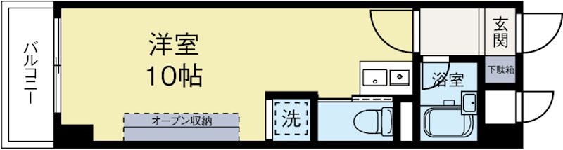 アバンダント84 412号室 間取り