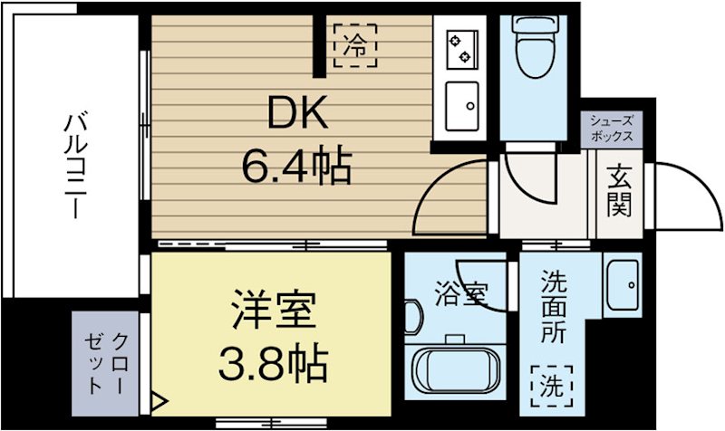 タワーズ香椎駅前 1110号室 間取り