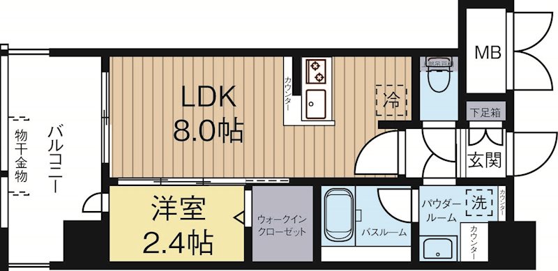グランフォーレプライム県庁前 1002号室 間取り