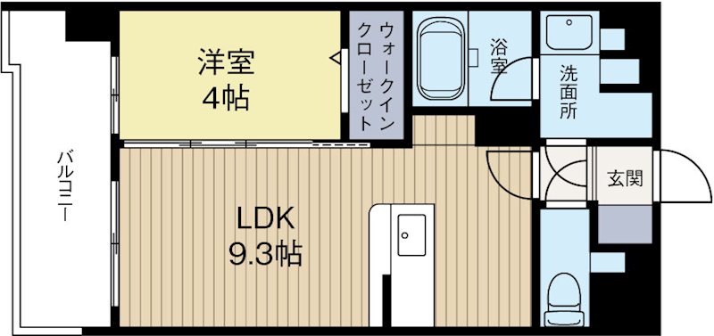 シャトーボヌール 402号室 間取り