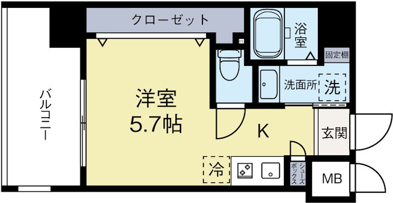 サヴォイレトワールセレステ 403号室 間取り