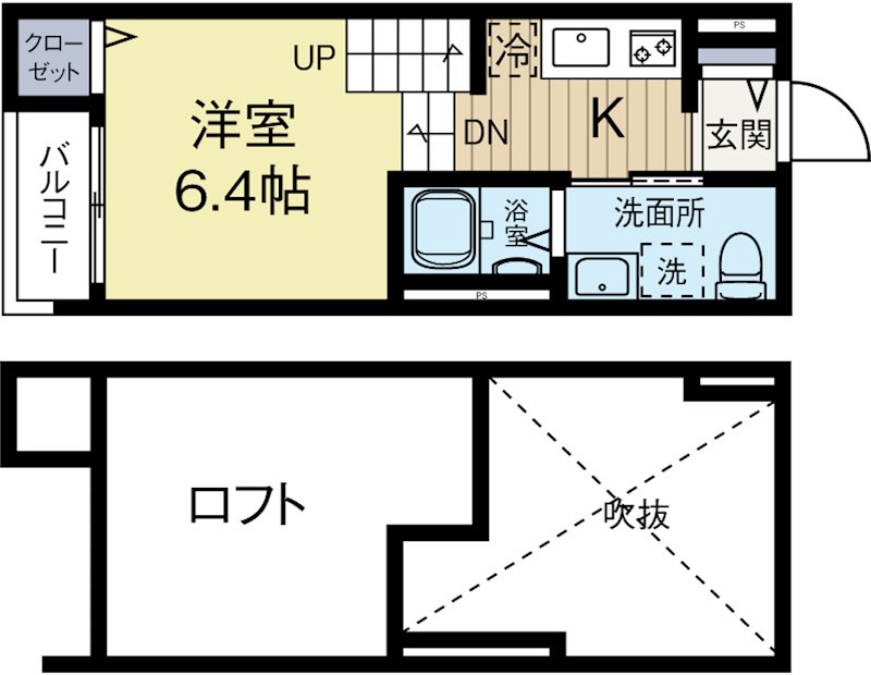 プレミアムデイズ3 102号室 間取り