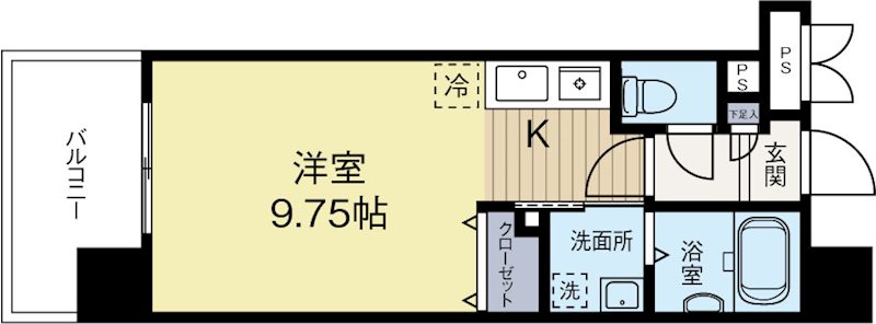 アーバンパーク天神東 807号室 間取り
