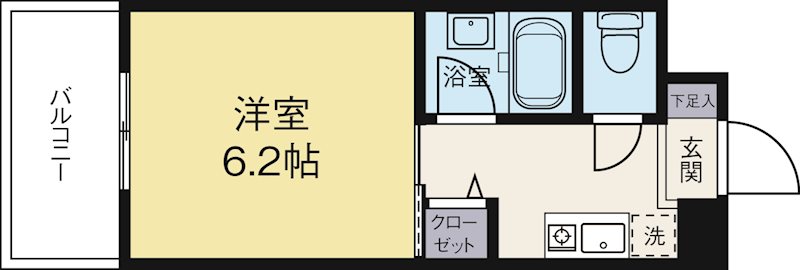 アバンダント21 503号室 間取り