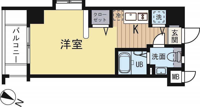 エンクレスト舞鶴 601号室 間取り