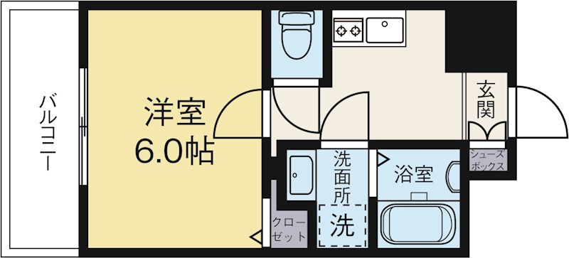 サヴォイルミラドール 604号室 間取り