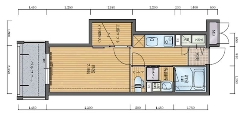 アクタス天神パークシティ 802号室 間取り