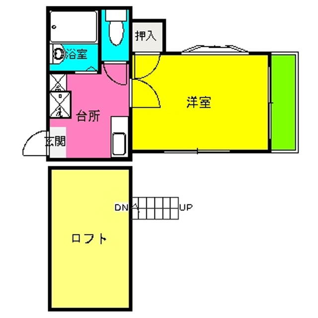 フォルテ大博 102号室 間取り