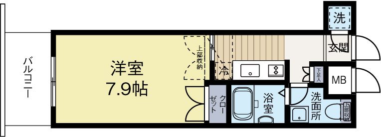 CLUBORIENTBLDNo.82EMPRESS 323号室 間取り
