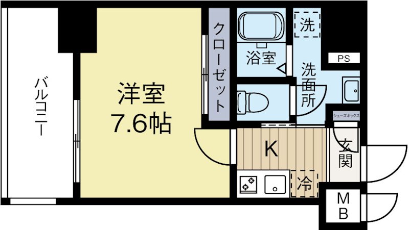 ザクォータニティバイサヴォイ 201号室 間取り