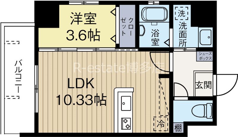 ウインステージ箱崎2 間取り図