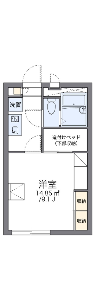 レオパレスｙｏｓｉｇｅｎ 109号室 間取り